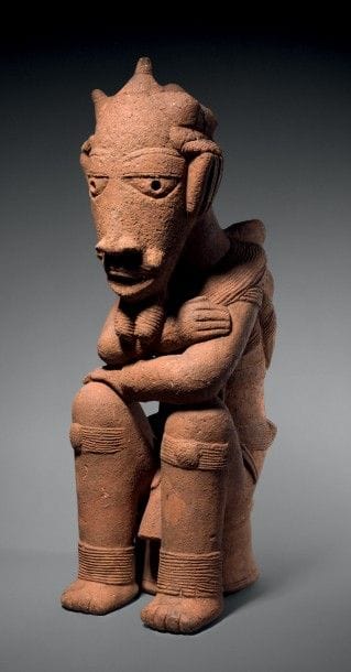 STATUE NOK, NIGERIA Terre-cuite à engobe...