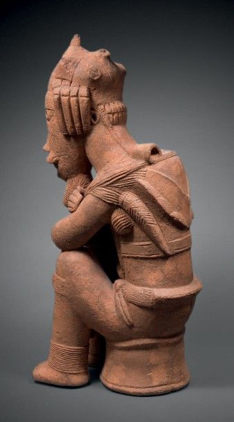 STATUE NOK, NIGERIA Terre-cuite à engobe...