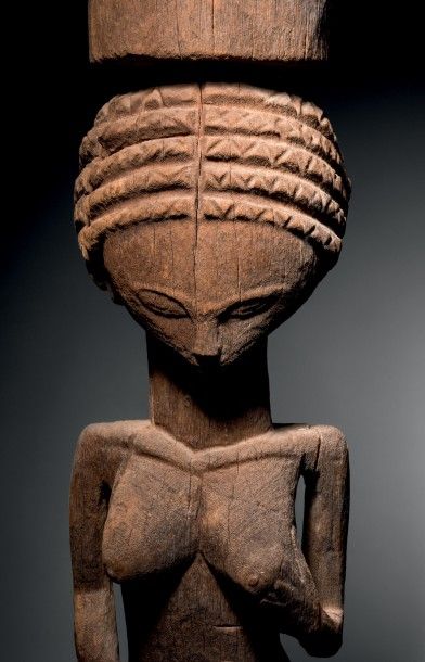 STATUE FUNÉRAIRE SAKALAVA VEZO Ouest de Madagascar,...