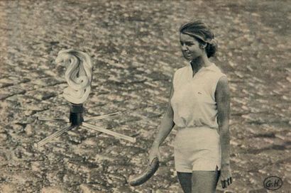 HUGNET Georges. COLLAGE ORIGINAL SUR PAPIER....