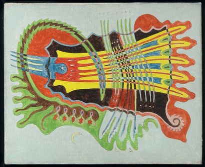 LALOY Yves. HUILE SUR TOILE. 27 x 22 cm,...