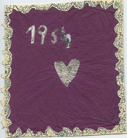 ZURN Unica. CARTE DE VOEUX ORIGINALE A HANS...