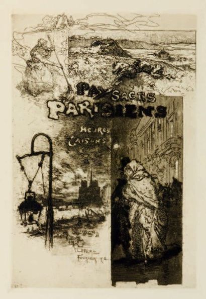 GOUDEAU (Émile).
Paysages parisiens. Heures...