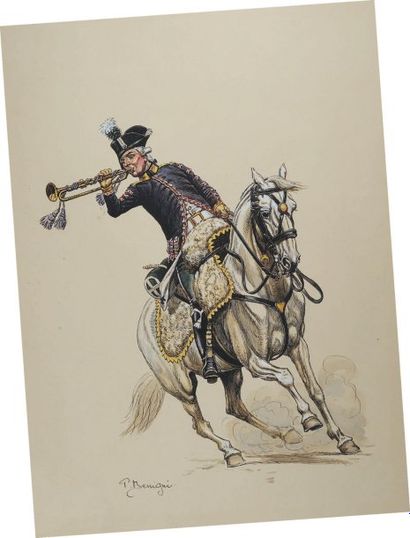 Trompette des Chasseurs à Cheval du Régiment...