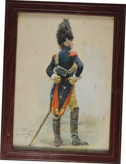 Carabinier 1804 par Alphonse Lalauze. Signé...