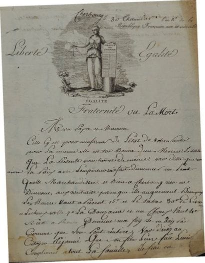 Lettre autographe signée de Louis Deraubrin,...