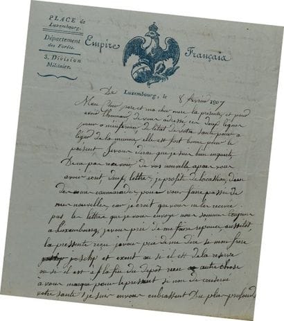 Lettre autographe signée du soldat Dulaz,...