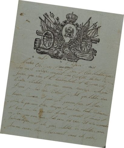 Lettre autographe signée du soldat Pierre...