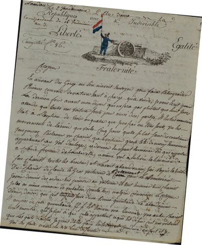 Lettre autographe signée. Lettre du citoyen...