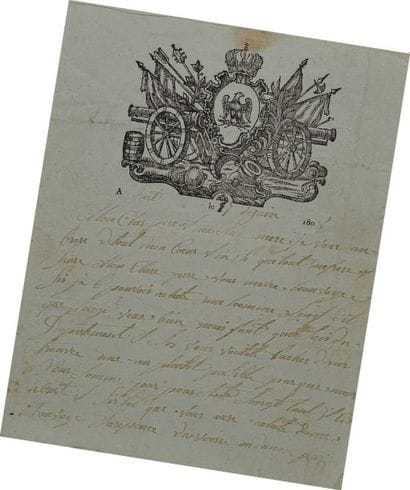 Lettre autographe signée du soldat Pierre...
