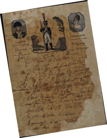 Lettre autographe signée. Lettre du soldat...