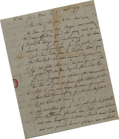 Lettre autographe signée. Lettre de Joseph...