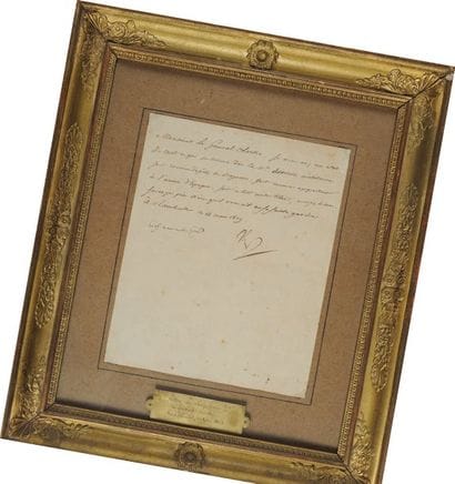 Lettre de Napoléon au Général Clarke, Rambouillet...