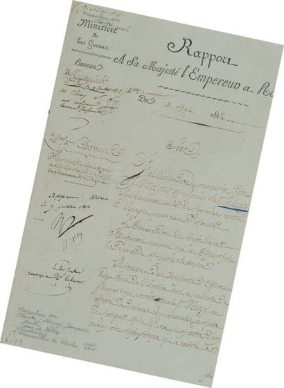 Rapport du 26e Régiment de Chasseurs, approuvé...