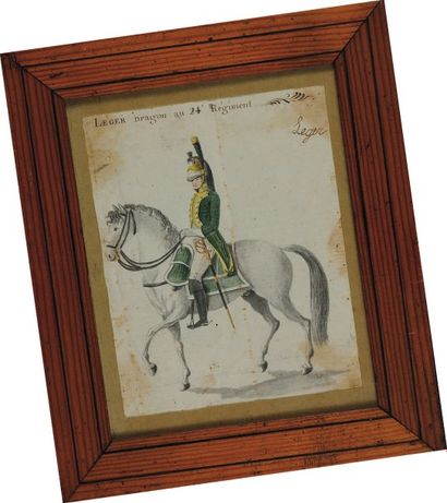 Léger, Dragon au 24e Régiment, Premier Empire....