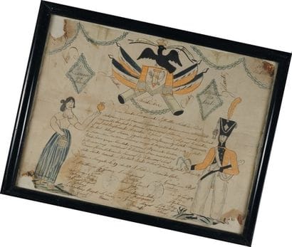 Brevet illustré de la « Société des cadets...