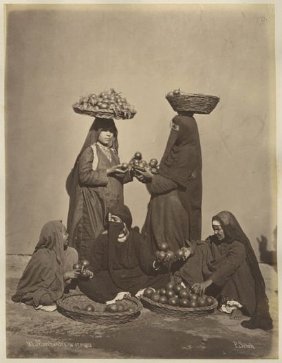 Pascal Sébah (1823-1886)
Marchandes d'oranges...
