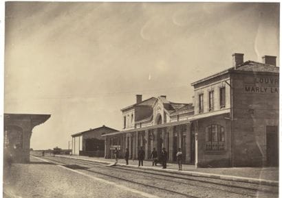 Edouard Baldus (1813-1889)
La gare de Louvres...