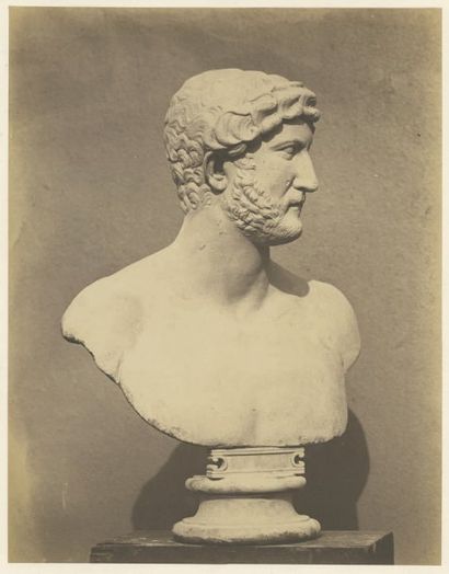 Roger Fenton (1819-1869)
Buste d'Hadrien...