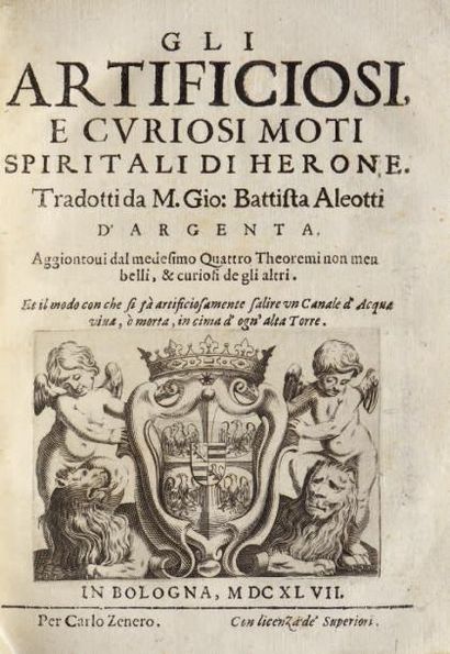 ALEOTTI (Jean-Baptiste)
GLI ARTIFICIOSI,...