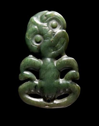 Pendentif Hei-Tiki, Maori, Nouvelle Zélande
Epoque...