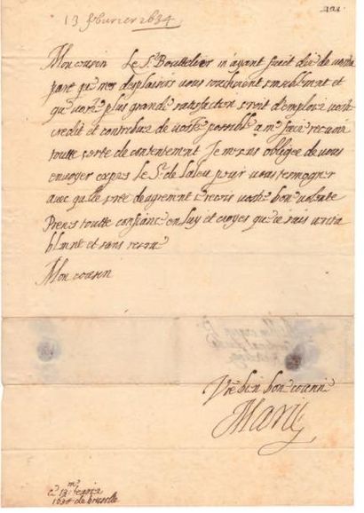 MARIE DE MEDICIS (1573-1642)

Lettre autographe...