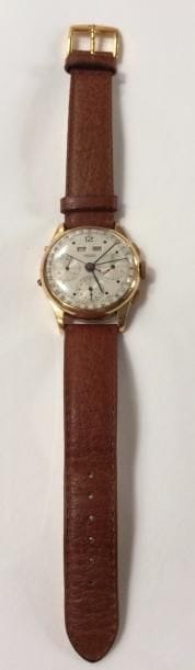 Montre d' homme Zédon en or jaune 750 millièmes...