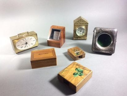 Lot de boîtes pour montres à gousset dont...