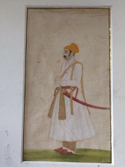 Miniature indienne, Maharadja
On joint calligraphies,...