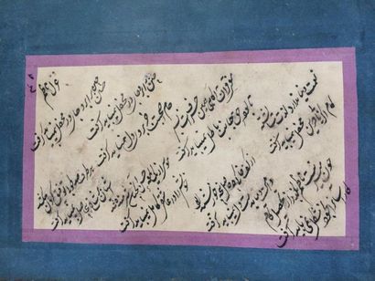 Miniature indienne, Maharadja
On joint calligraphies,...