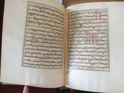 Deux manuscrits: un coran incomplet de format...