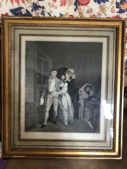 D'après Boilly
La lettre
Gravure rehauss...