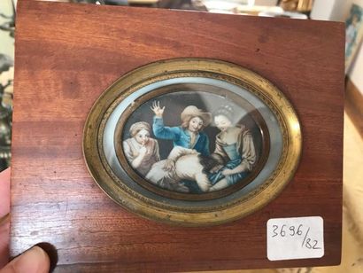 Miniature dans le gout de Teniers
On joint...