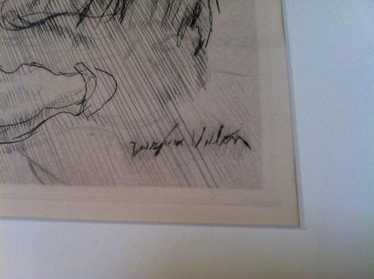 JACQUES VILLON
Portrait d'homme eau forte...