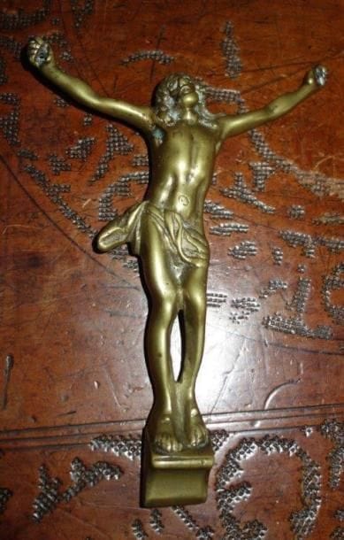 Christ en bronze doré.
Epoque XVIIIème.
H....