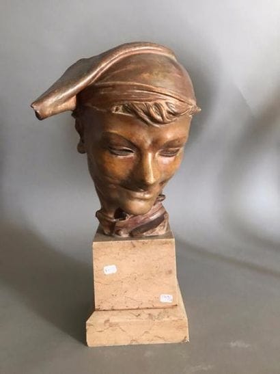 Masque d homme masqué
Terre cuite patinée
Sur...