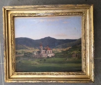ECOLE ALLEMANDE DU XIXème

Paysage à l'Abbaye
Huile...