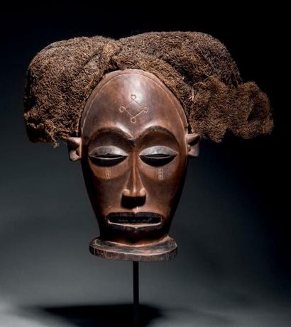 Masque cihongo Tshokwe, République Démocratique...