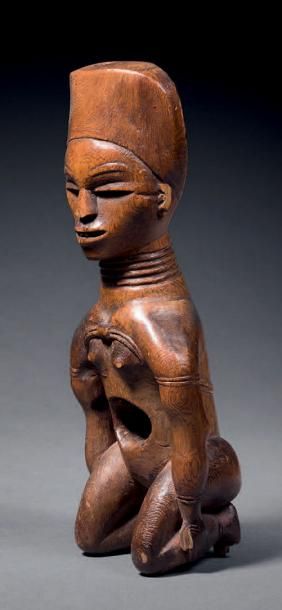 Petite effigie phemba commémorative Yombe.
République...