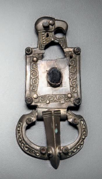 Plaque-boucle de ceinture quadrangulaire...