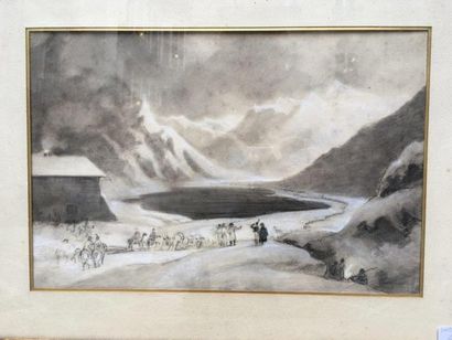 ECOLE FRANÇAISE DU XIXe

Col du Grand Saint-Bernanrd
Pierre...