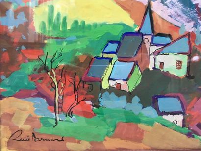 Renee Bernard (1906-2004)

Vue de village
Gouache
Signée...