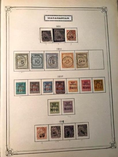 COLONIES FRANCAISES - MADAGASCAR, MAROC,
MARTINIQUE...
