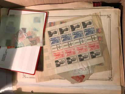 TOUS PAYS: Petit vrac de timbres neufs et...