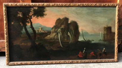 Deux dessus de porte
Huiles sur toile
A décor...