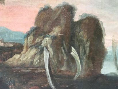 Deux dessus de porte
Huiles sur toile
A décor...