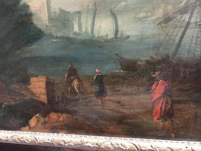 Deux dessus de porte
Huiles sur toile
A décor...