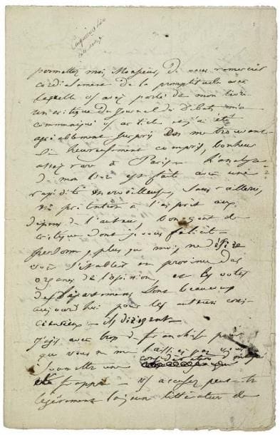 BALZAC (Honoré de)
Lettre autographe à Charles...