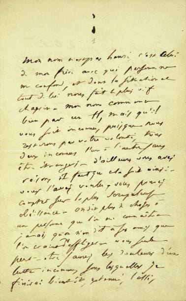 BALZAC (Honoré de)
[Lettres à Louise].
23...