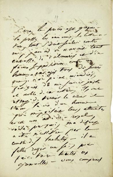 BALZAC (Honoré de)
[Lettres à Louise].
23...